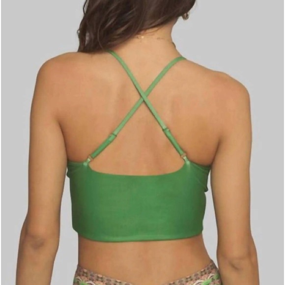 Wolven Fauna Keyhole Green Reversible 2 in 1 Tank Top S - Picture 4 of 8